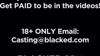 BLACKED - szőrös pinájú csaj imádja a csoki farkat